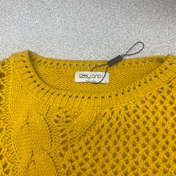 Ebby And I Gold Knitted Sweater L - Picture 4 of 9